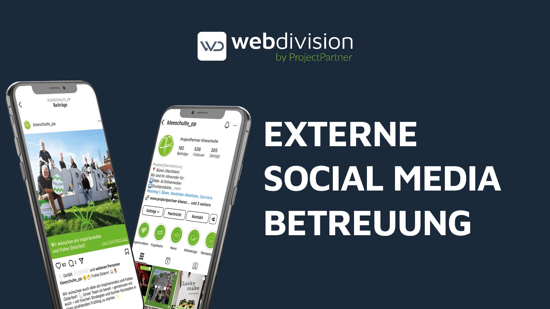 Externe Social Media Betreuung Beitragsbild